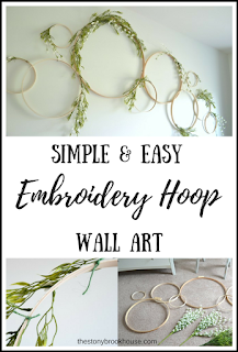 Simple & Easy Embroidery Hoop Wall Art