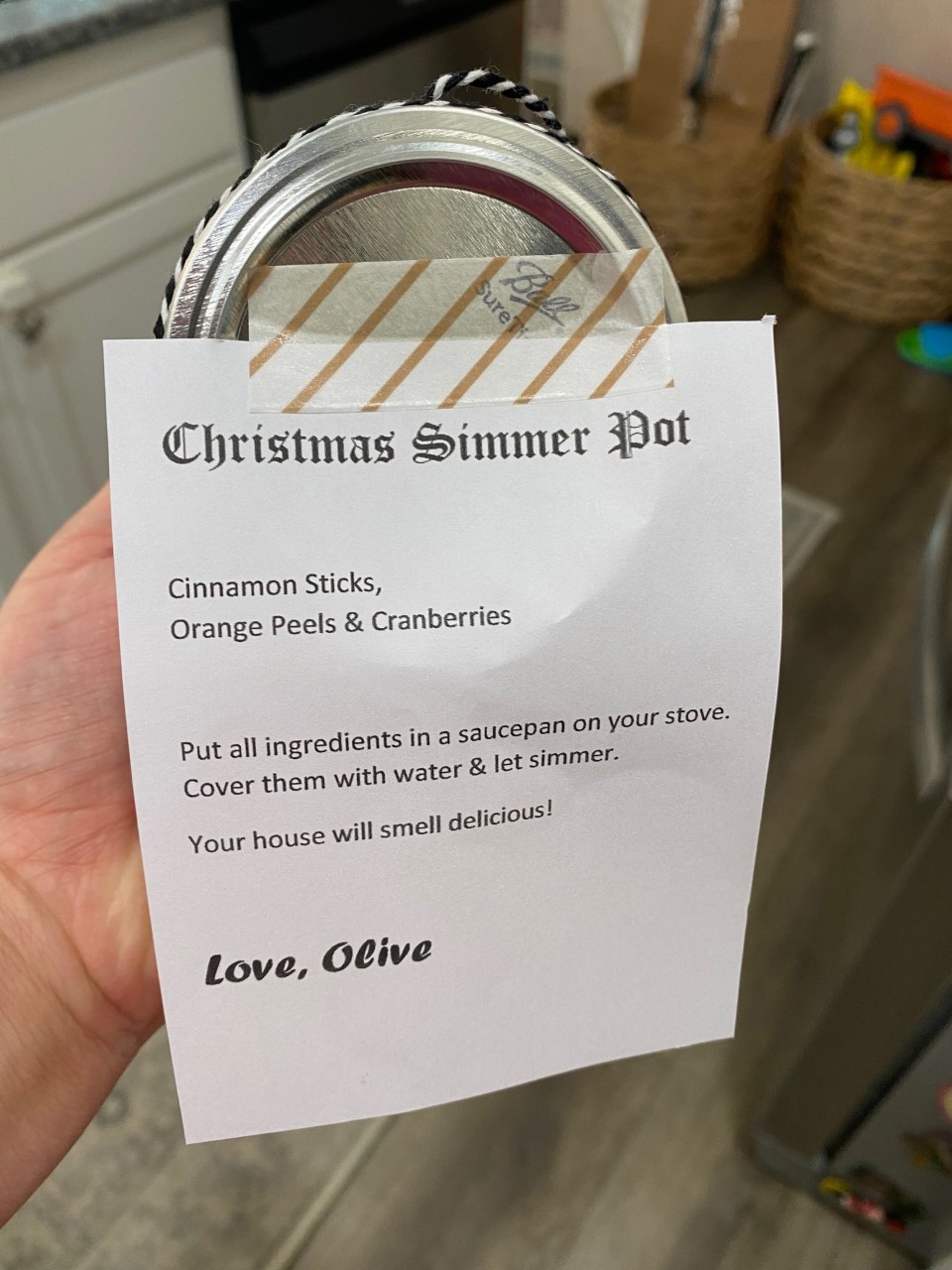 Christmas Simmer Pot Gift Tags (Perfect neighbor gift