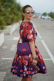 Chicwish blooming red roses dress, Kenzo bag, Fashion and Cookies, fashion blogger