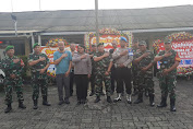 Danramil 05/Kramatjati, Makassar Geruduk Polsek Kramatjati Ucapkan Selamat HUT Bhayangkara ke-77