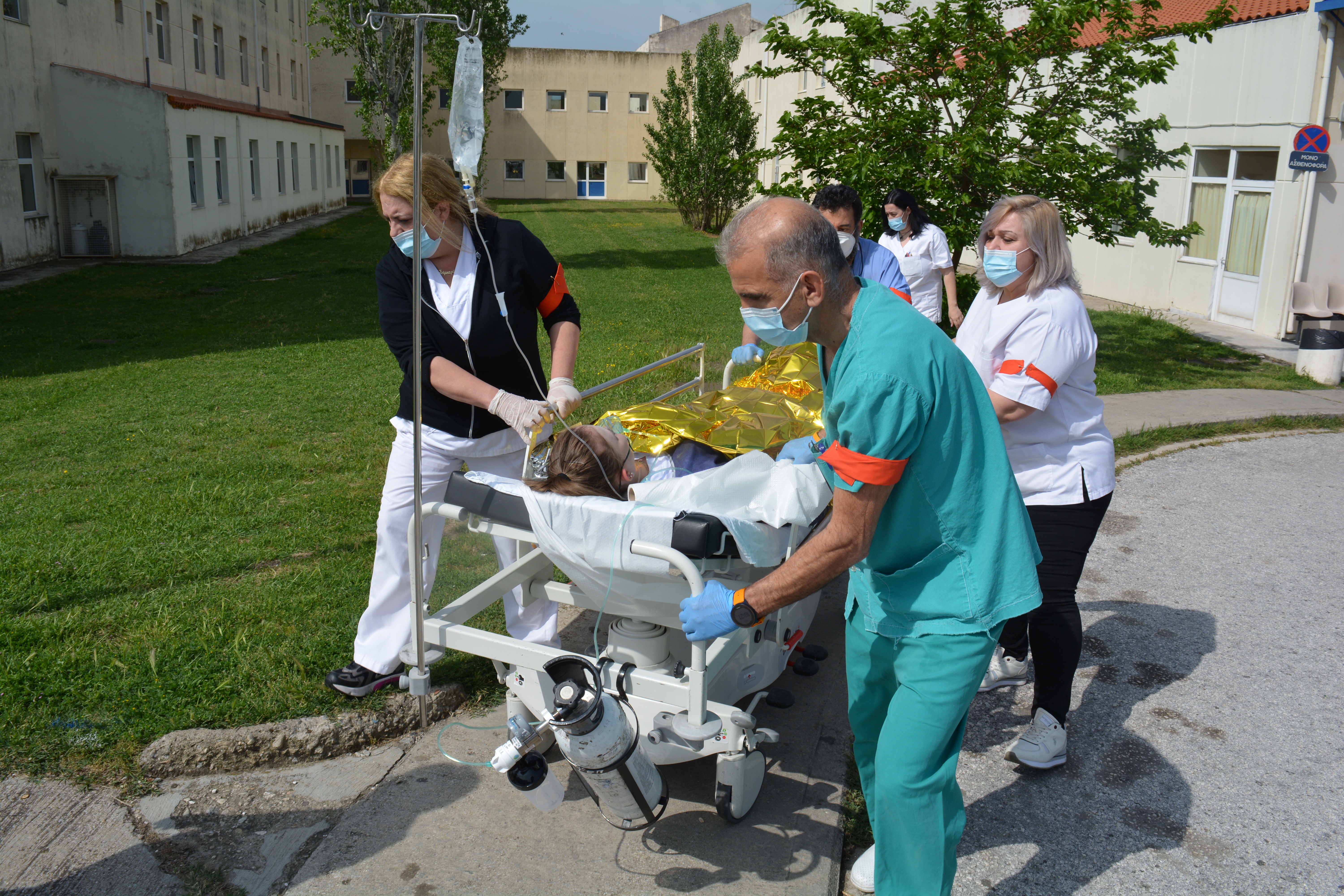 Ξάνθη: Άσκηση ετοιμότητας στο Νοσοκομείο για σεισμό [ΦΩΤΟ]