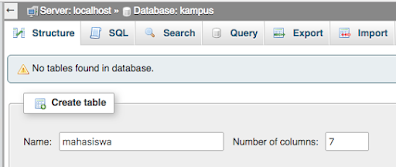 cara membuat database dengan phpmyadmin