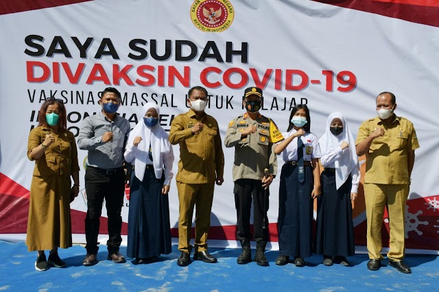 Bupati Sergai Minta  Vaksinasi Pelajar Segera Dituntaskan 