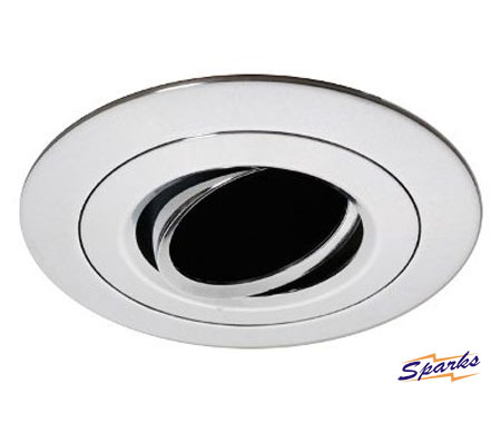 Magnetic Recessed Light for Bathroom in Satin Silver