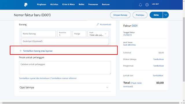 Cara Membuat Invoice PayPal dengan Mudah