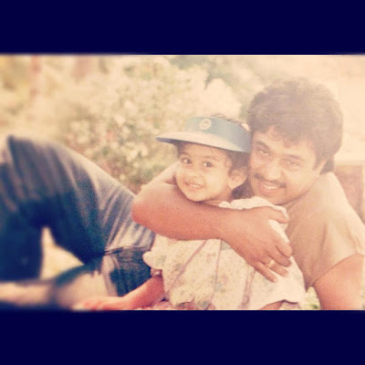 Aishwarya with her dad
