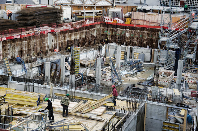 0445, Baustelle Upper West, Hotel, Büro, Einzelhandel, (ursprünglich: Atlas Tower), geplante Höhe: 118 Meter, Breitscheidplatz, 10623 Berlin, 24.02.2015