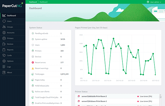 Software Monitoring Mesin Print