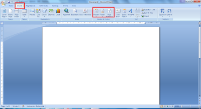 Cara Membuat Header Footer Di word 2007