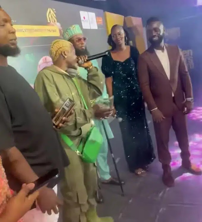 “Wahala musician” – Portable Boasts as He Bags Music Award (WATCH)