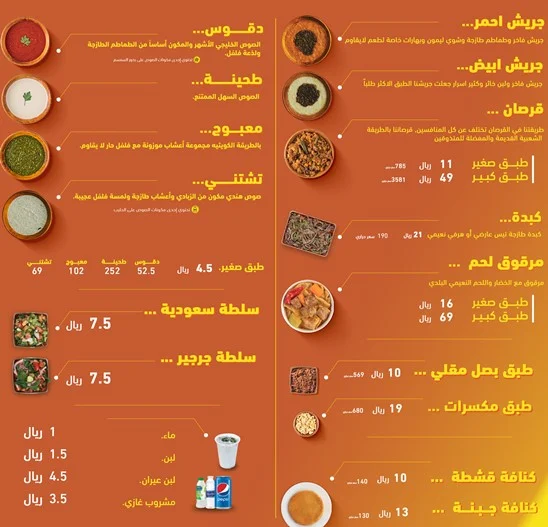 منيو مطعم تيستي تيس الرياض