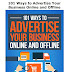 101 Ways to Advertise Your Business. Be a successful Businessman.