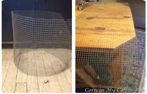 wire mesh baskets- diy