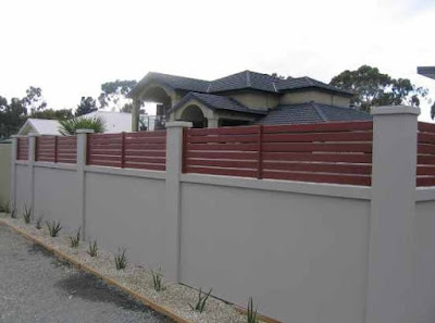 gambar pagar tembok samping rumah terbaru
