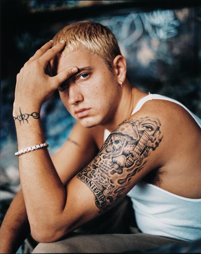I dunno Nsync or Backstreet Boys I hehehe had a crush on Eminem