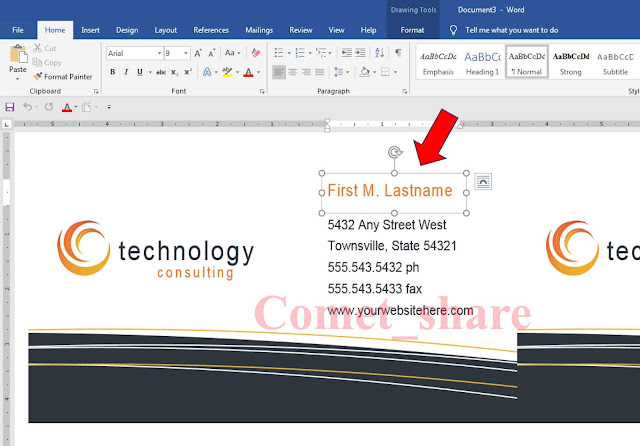 Cara Mudah Membuat Kartu Nama Sendiri Di Ms.Word