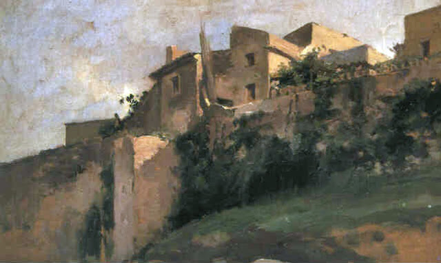 Paisaje de Villar del Arzobispo, Villar del Arzobispo, Paisaje Rural, Paisaje Rural, Playa Valenciana, Playa de Valencia, Joaquín Sorolla y  Bastida, Joaquín Sorolla, Paisajes de Joaquín Sorolla, Impresionismo Valenciano, Joaquín Sorolla Bastida