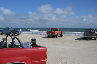 Our ORVs out on the Beach at Ocracoke