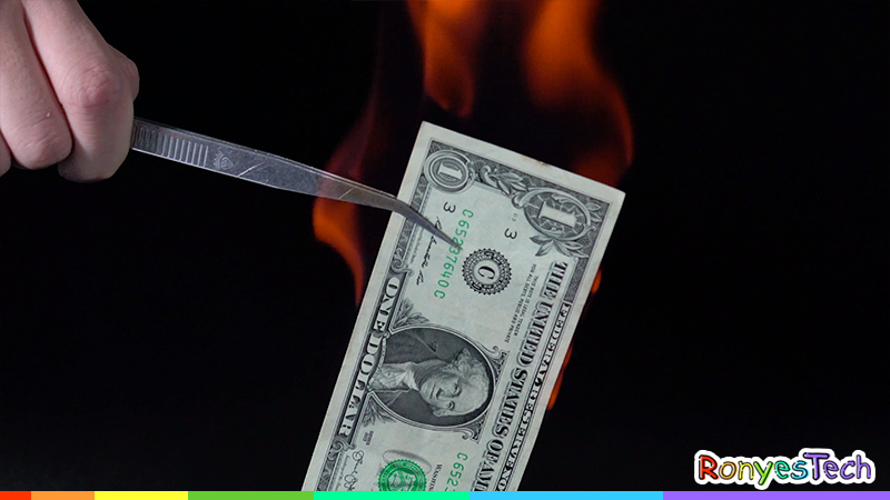 Who to Burning Money Without Damage it