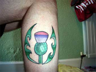 Calf Scottish Tattoo Design