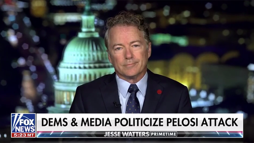 Watch: Rand Paul Accuses Dems Of Using Pelosi Attack For Political Gain