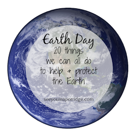 Earth Day - 20 things we can all do to help and protect the earth!