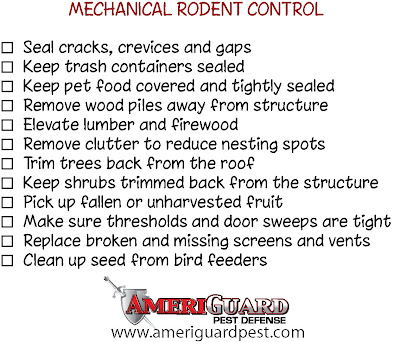 Mechanical Rodent Control Checklist