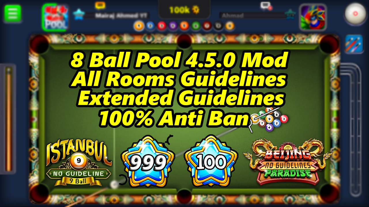 8 Ball Pool 4 5 0 999 Level Apk Mairaj Ahmed Mods