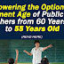 Lowering the Optional Retirement Age of Public School Teachers from 60 Years Old to 55 Years Old