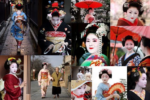 Fotografías e imágenes de Geishas III (Mujeres y Kimonos)