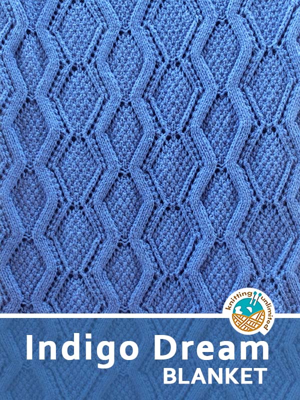Indigo Dream Lace Blanket