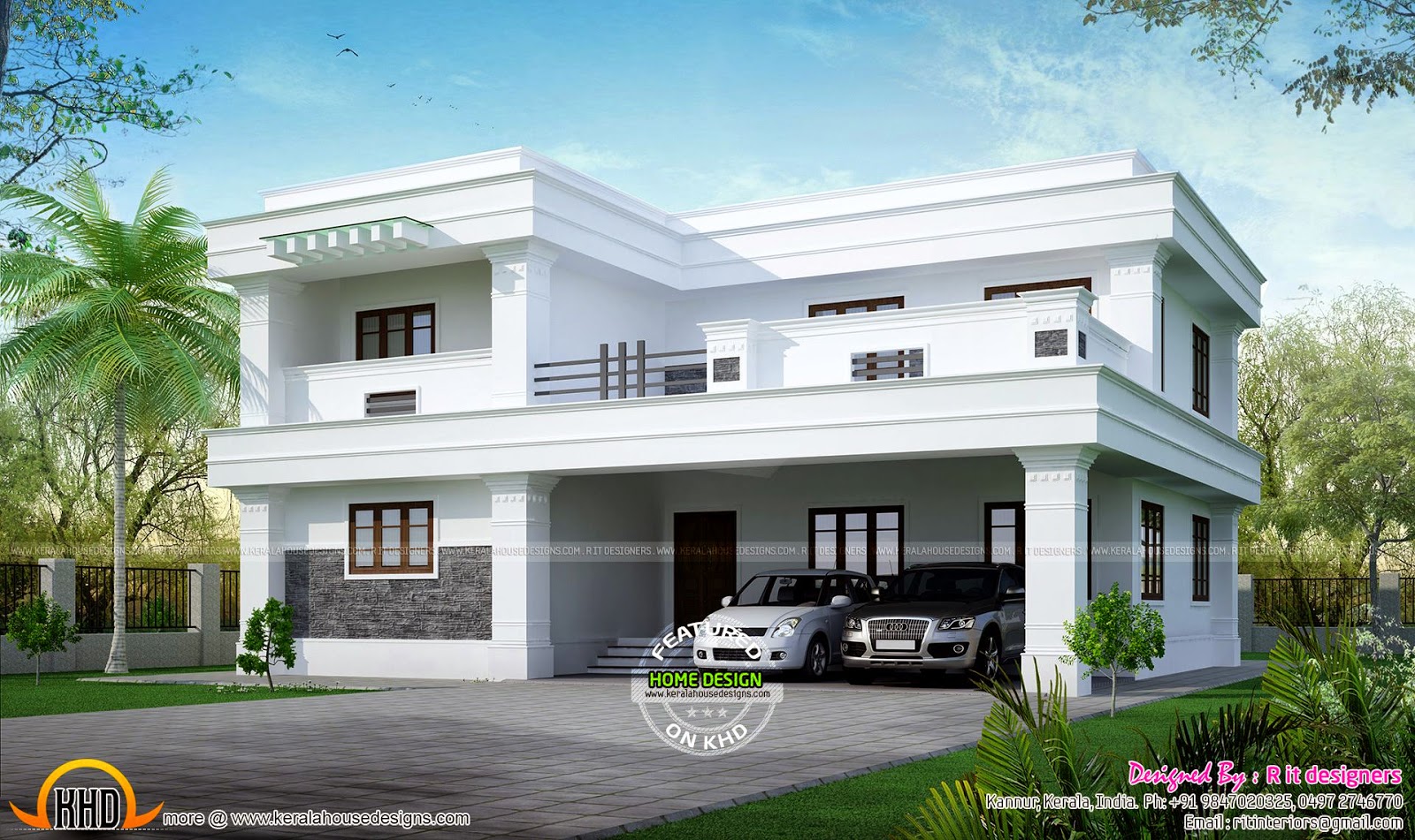 Residence at Bangalore  Kerala home  design  and floor plans 
