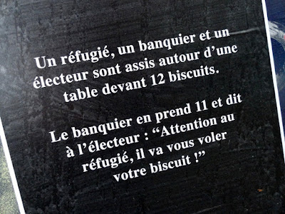 Un réfugié, un banquier et un électeur