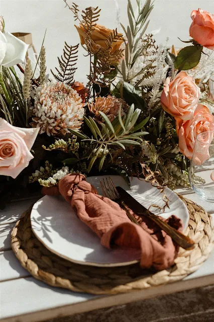 the road west wedding photography perth bridal shoot outdoor boho picnic styling