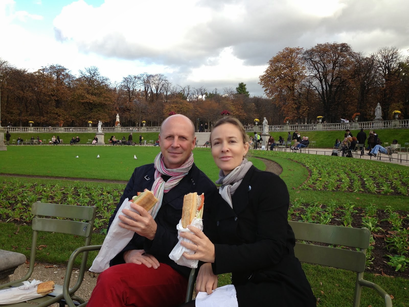 Lunch in the Luxenbourg gardens