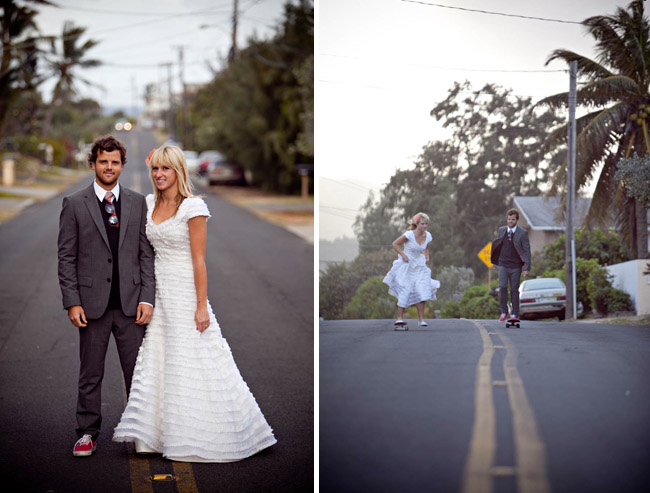 skateboarding wedding hawaii