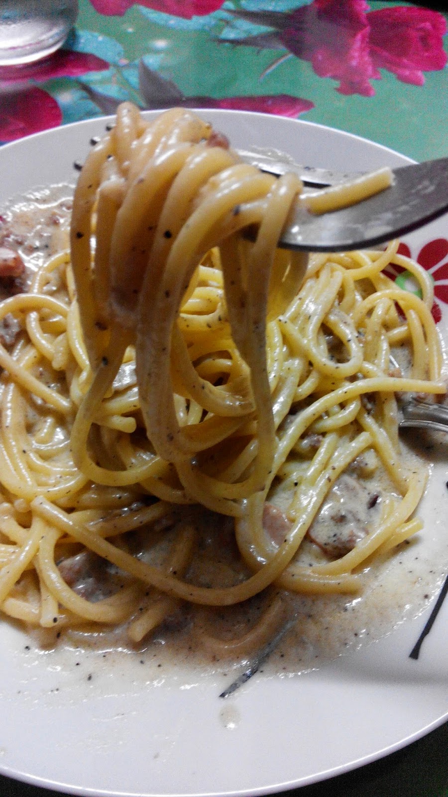 Resepi Spaghetti Carbonara Ayam Jahit