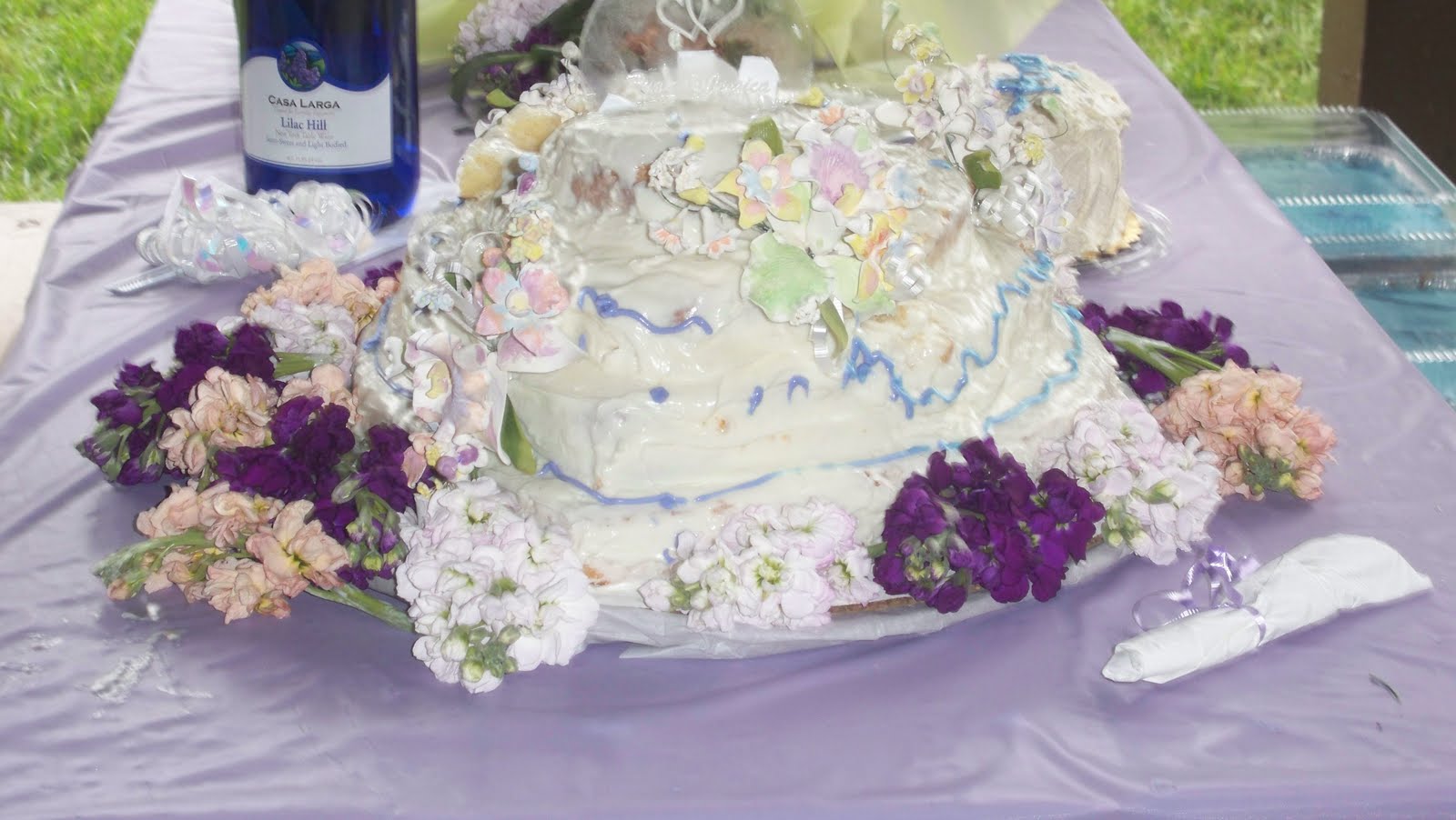 homemade wedding cake