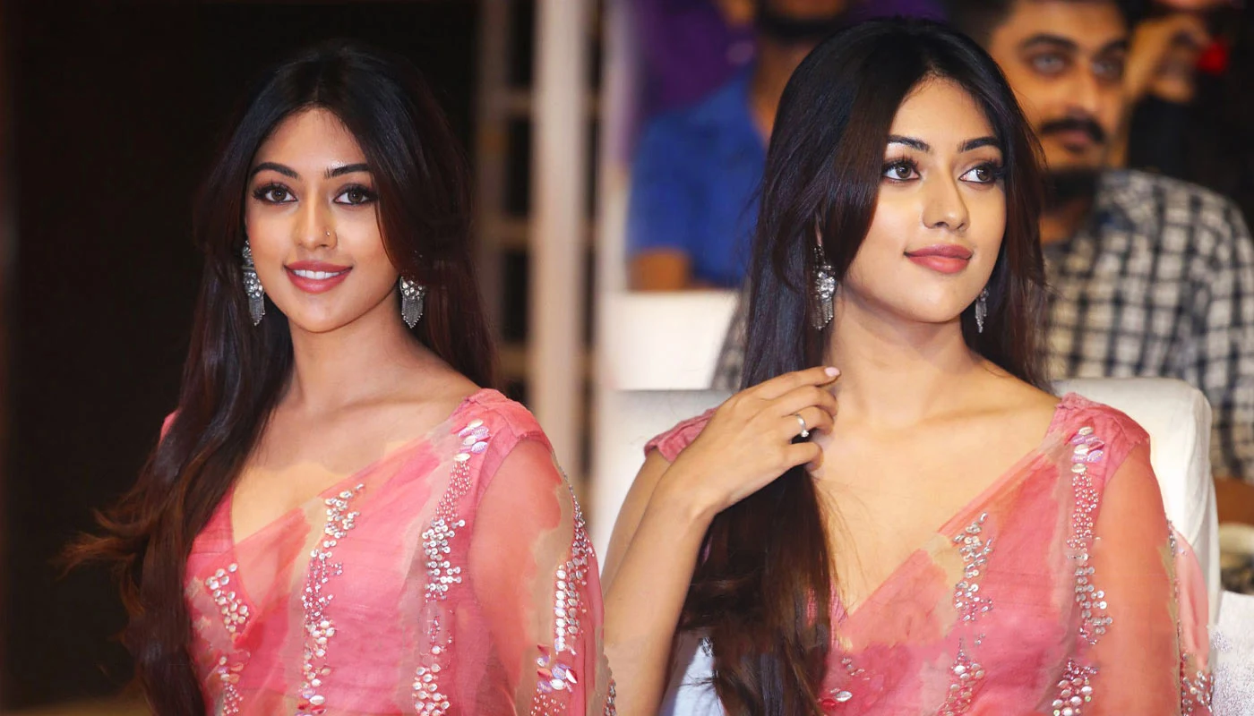 Actress Anu Emmanuel In Saree Stills At Maha Samudram