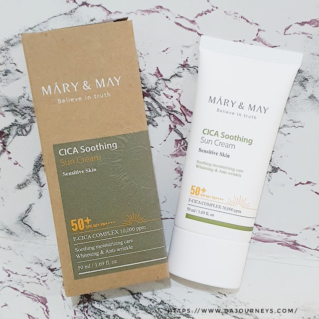 Review Mary & May CICA Soothing Sun Cream