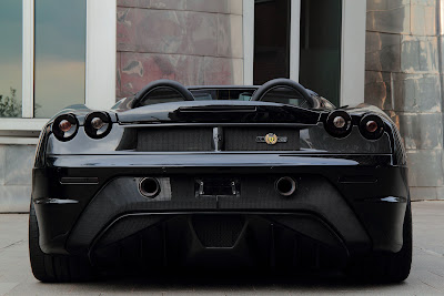 black car Ferrari F430 Spyder 16M