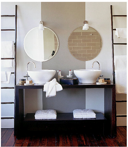 natural modern interiors Small bathroom  design ideas  