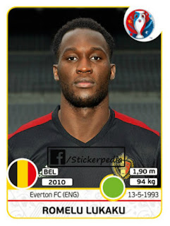 Romelu Lukaku Belgium EURO 2016 Panini