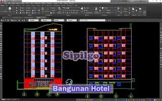 Gambar-Bangunan-Hotel-Format-Autocad