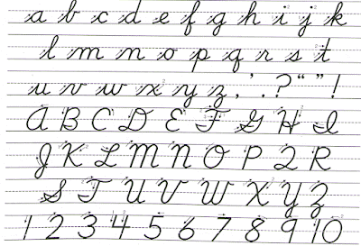 Ръкописни букви на английски