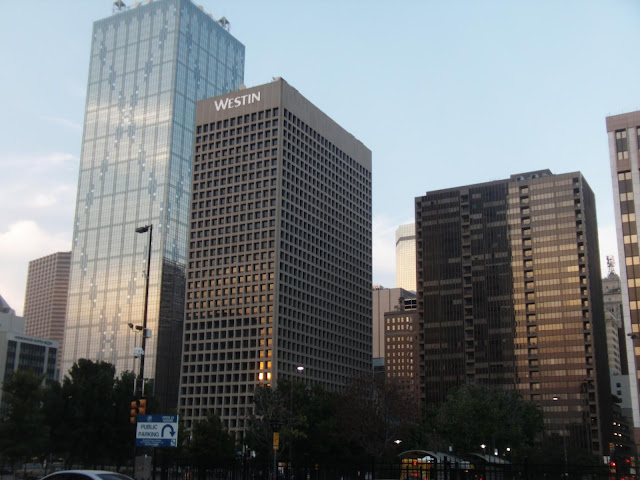 The Westin and Surrounding building in downtown Dallas