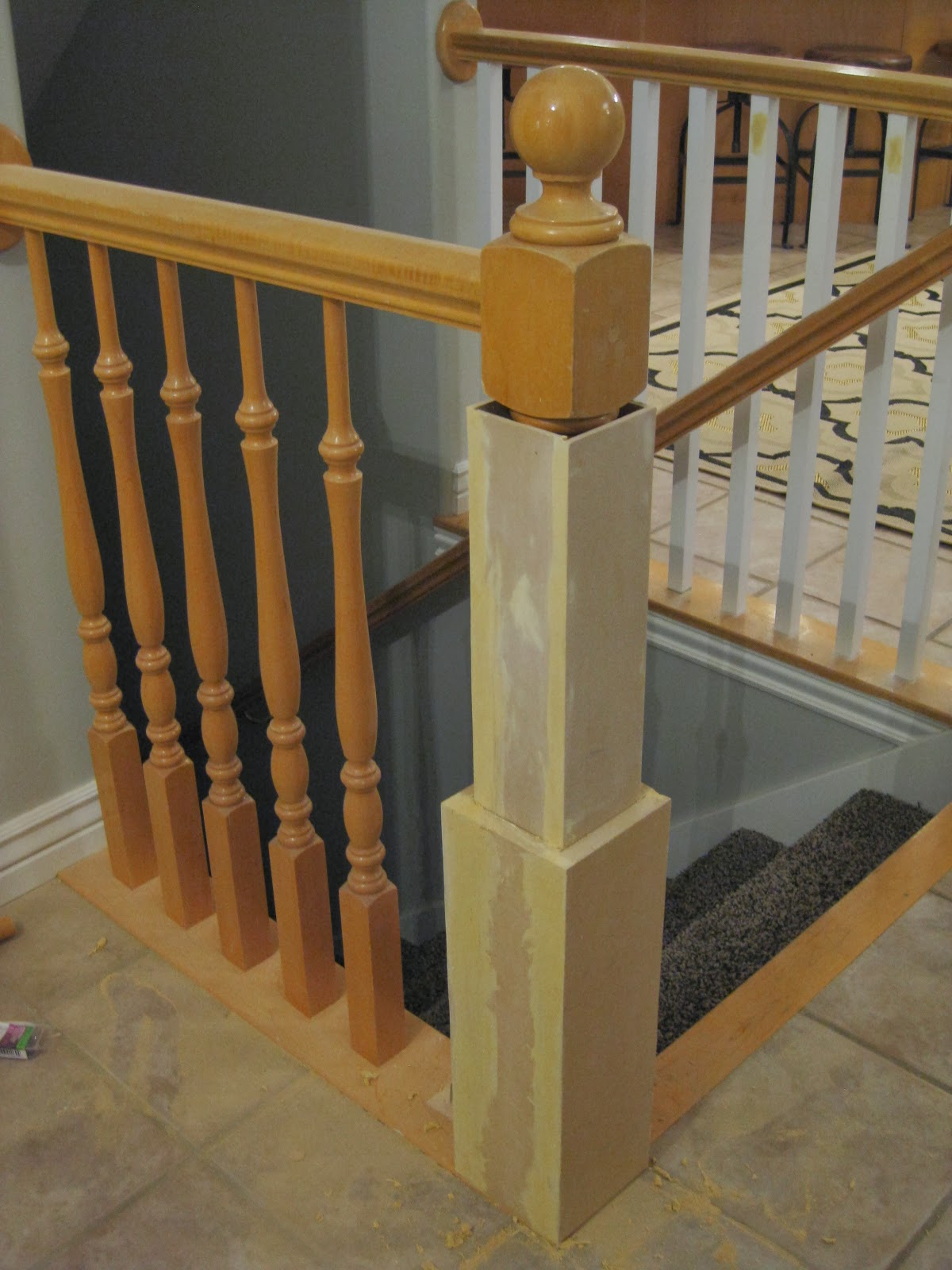 37 Best Pictures Stairs Banister Designs : And then She said...Blog, Blog, Blog: The Stairs...A Saga ...