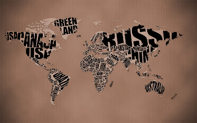 Typographic World Map Inspiration Awesome HD Wallpaper