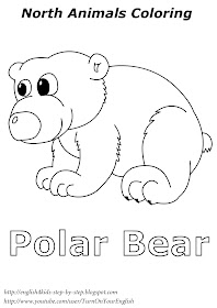 polar bear coloring