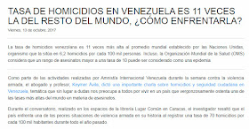Venezuela pais mas violento de america
